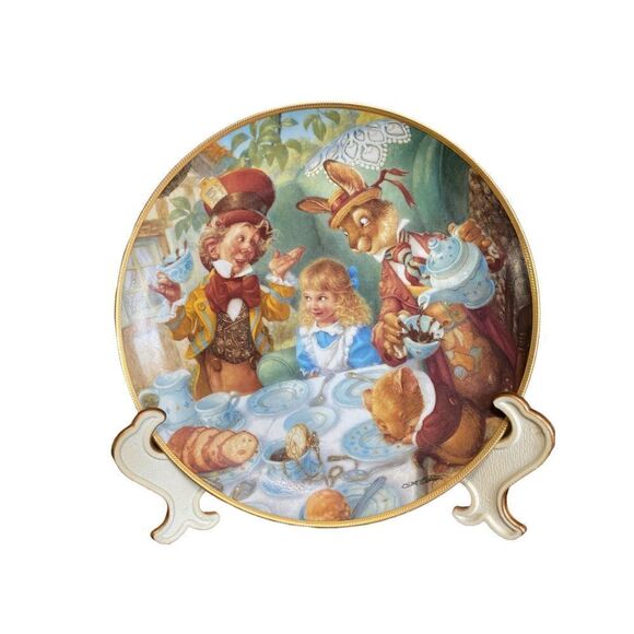 VINTAGE 1993 The Bradford Exchange Alice in Wonderland plate - Picture 4 of 5
